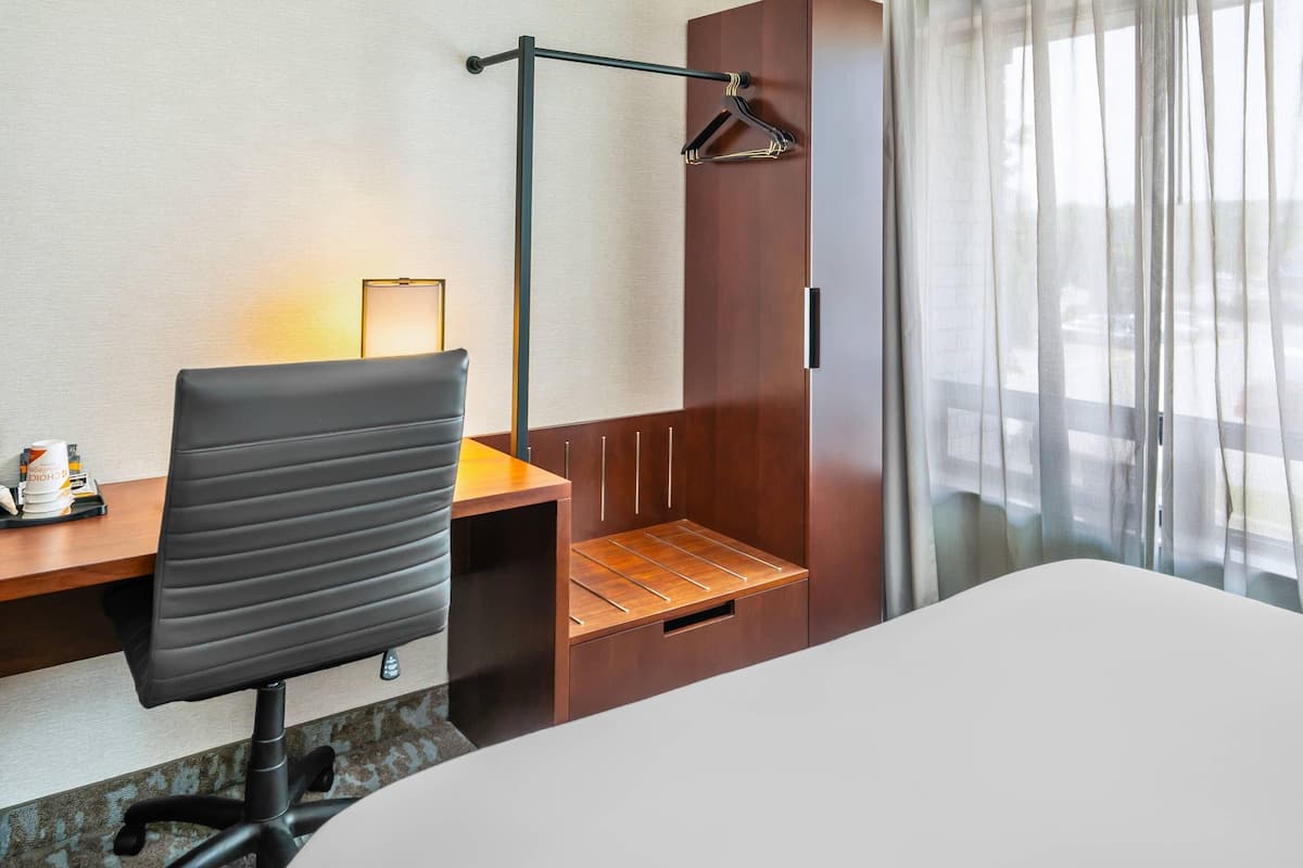 Premium bedding, pillowtop beds, desk, iron/ironing board
