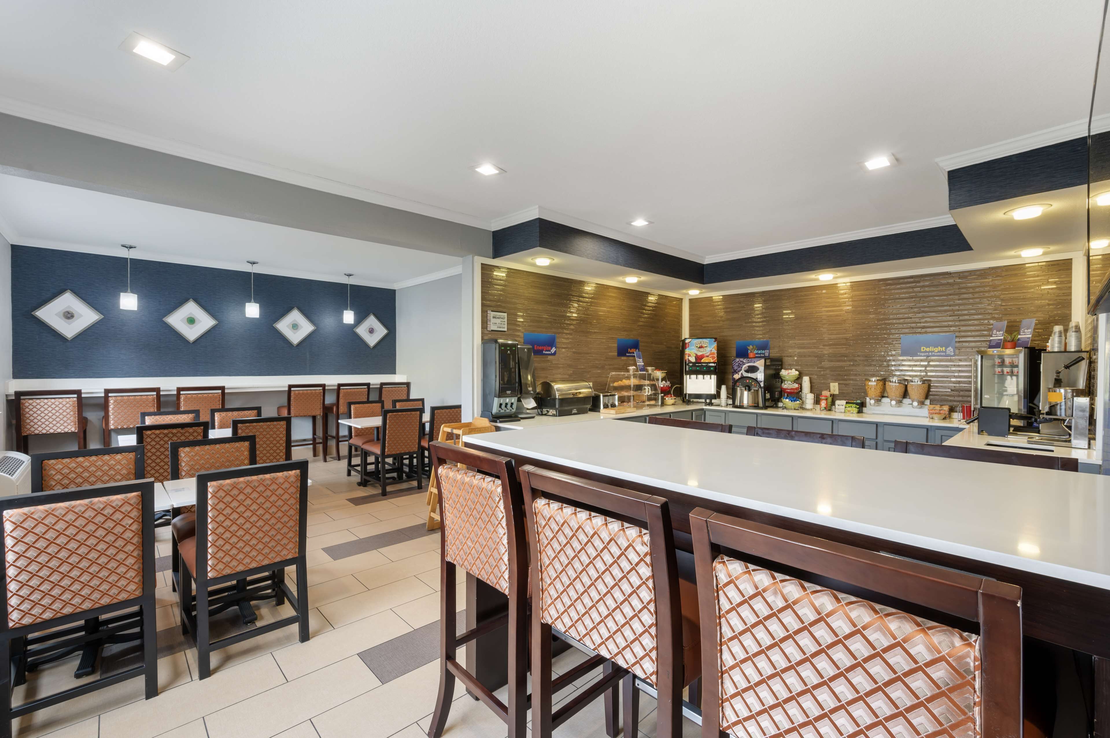 Free daily self-serve breakfast