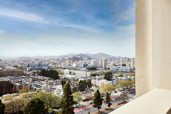 View from property looking out at Hotel Kabuki, part of JdV by Hyatt
