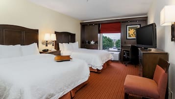 Room, 2 Queen Beds, Accessible, Bathtub | Premium bedding, pillowtop beds, desk, blackout drapes