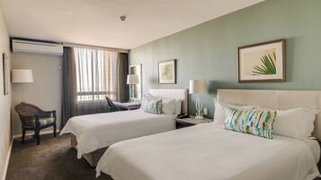 Room, 2 Double Beds | Down comforters, minibar, in-room safe, desk