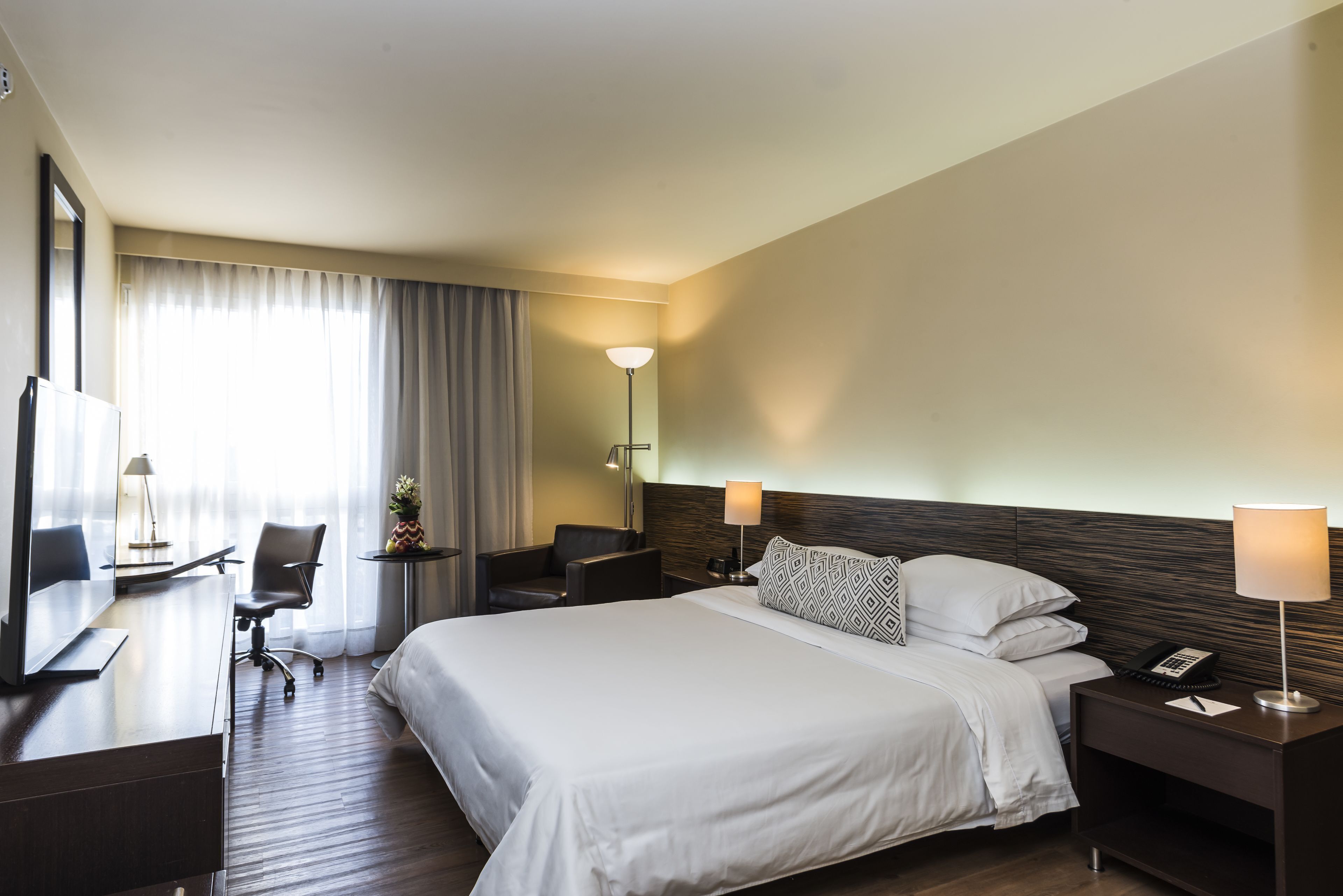 Minibar, caixa forta a l'habitació i escriptori 