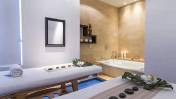 Couples treatment rooms, sauna, hot tub, Turkish bath, body treatments