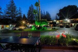 Outdoor banquet area
