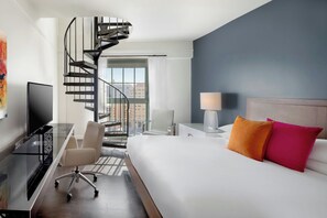 Premium bedding, pillow-top beds, in-room safe, desk