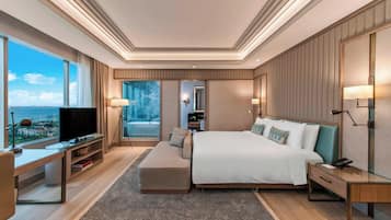總統套房, 1 張特大雙人床, 海景 | 1 間臥室、高級寢具、迷你吧、客房內保險箱