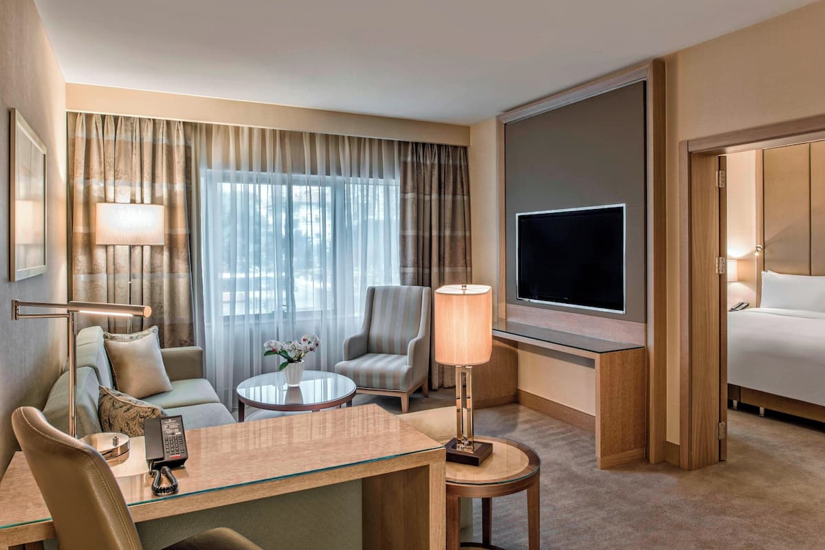 Suite familiar, 1 habitación, vistas al parque | 1 dormitorio, ropa de cama de alta calidad, minibar y caja fuerte