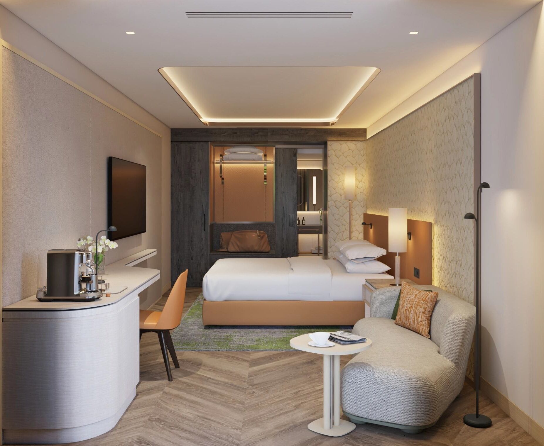 Room, 1 King Bed, Garden View | Premium bedding, minibar, in-room safe, desk