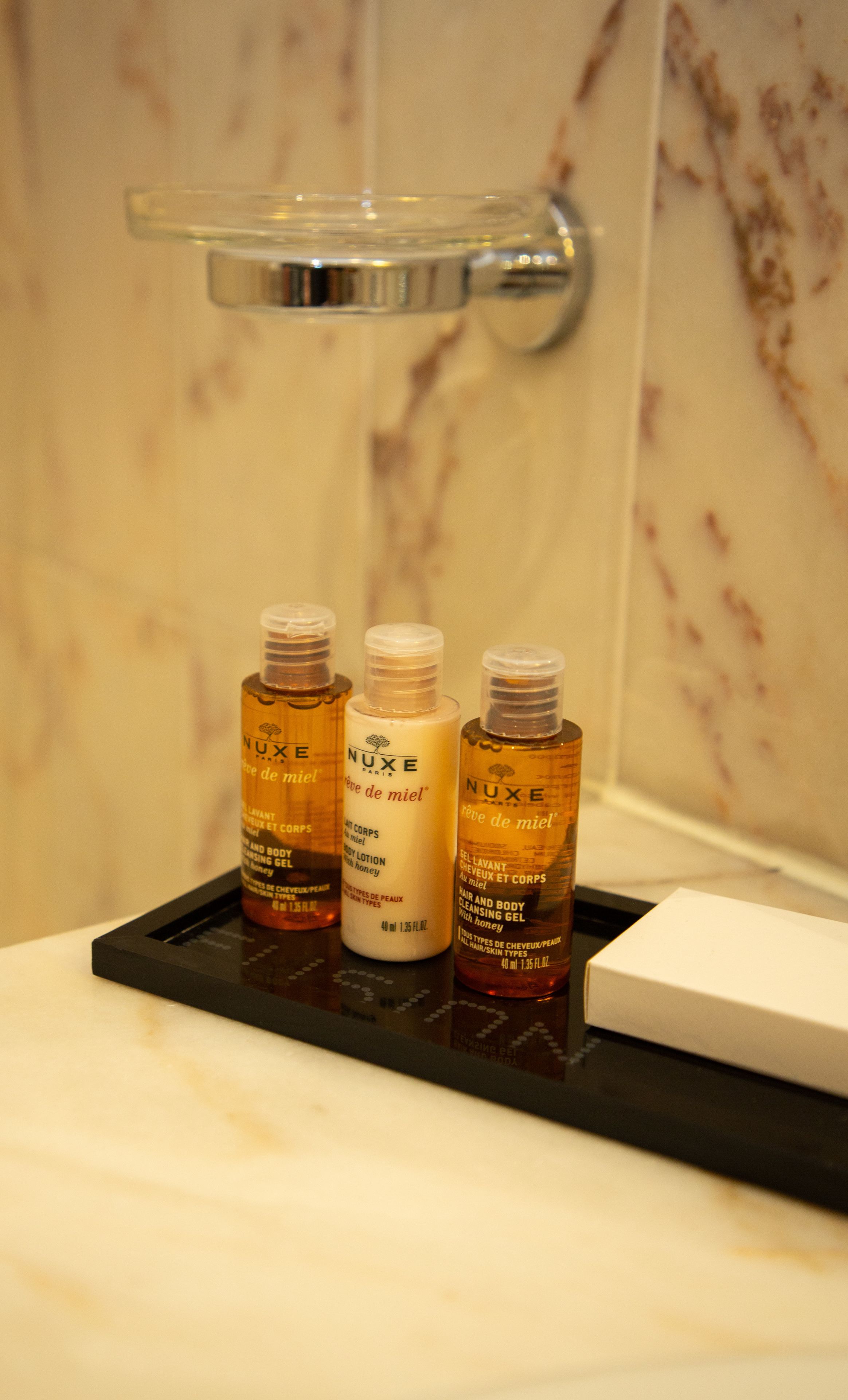 shower, free toiletries, hair dryer, bathrobes