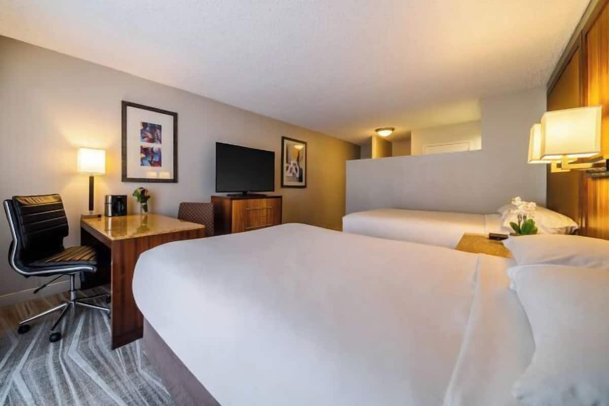 Premium bedding, down comforters, in-room safe, desk