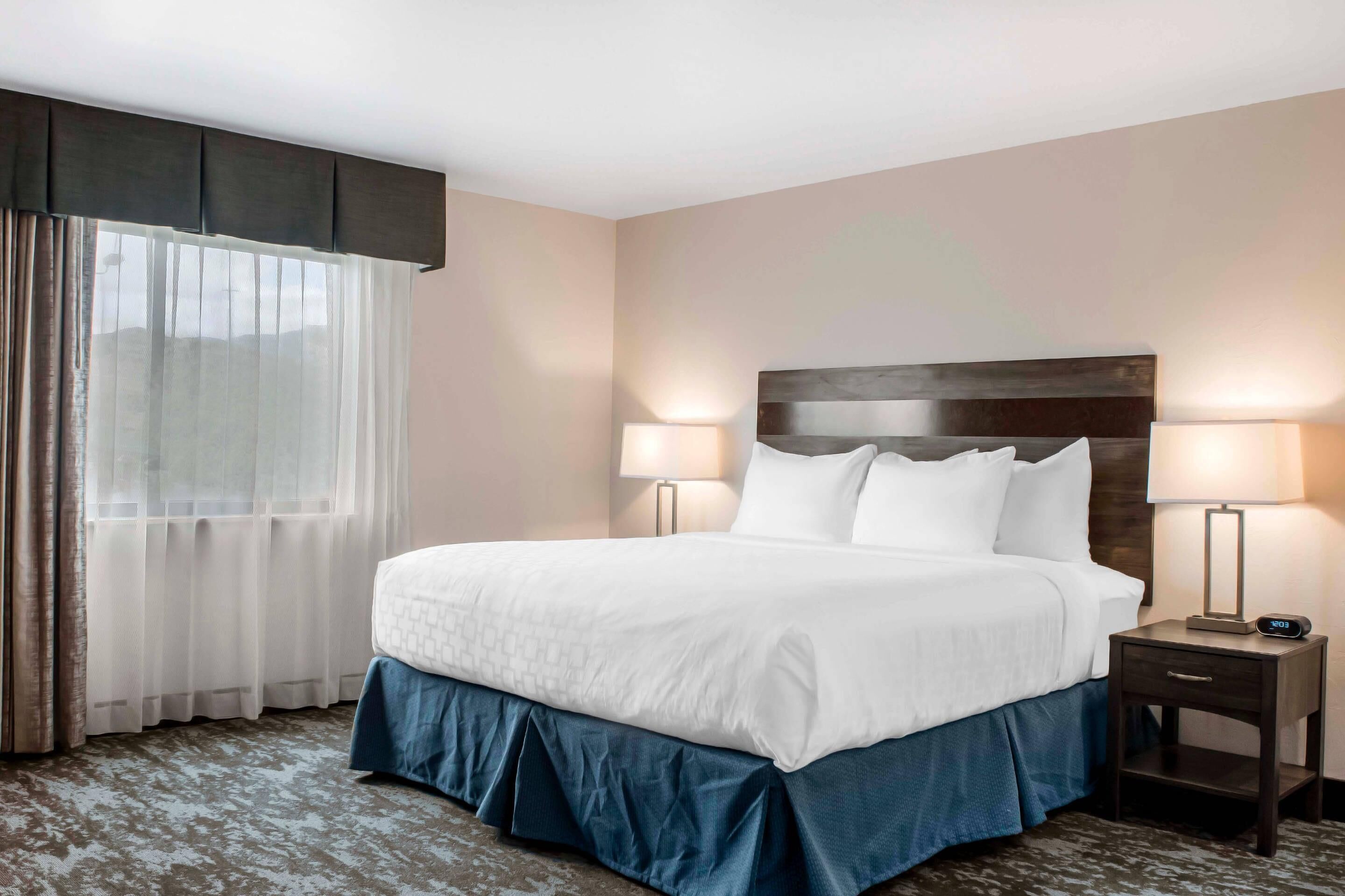 Premium bedding, in-room safe, desk, blackout curtains