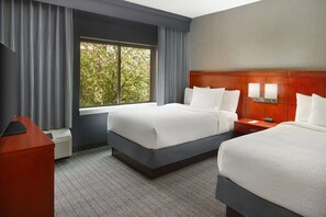 Room, 2 Double Beds, Non Smoking | 1 bedroom, premium bedding, desk, laptop workspace