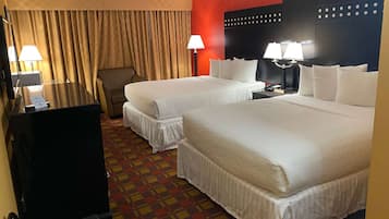 Standard Room, 2 Queen Beds, Non Smoking | Iron/ironing board, free cribs/infant beds, rollaway beds, free WiFi