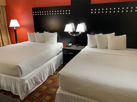 Standard Room, 2 Queen Beds, Non Smoking | Iron/ironing board, free cribs/infant beds, rollaway beds, free WiFi