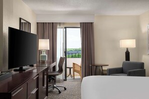 Premium bedding, down comforters, pillowtop beds, in-room safe