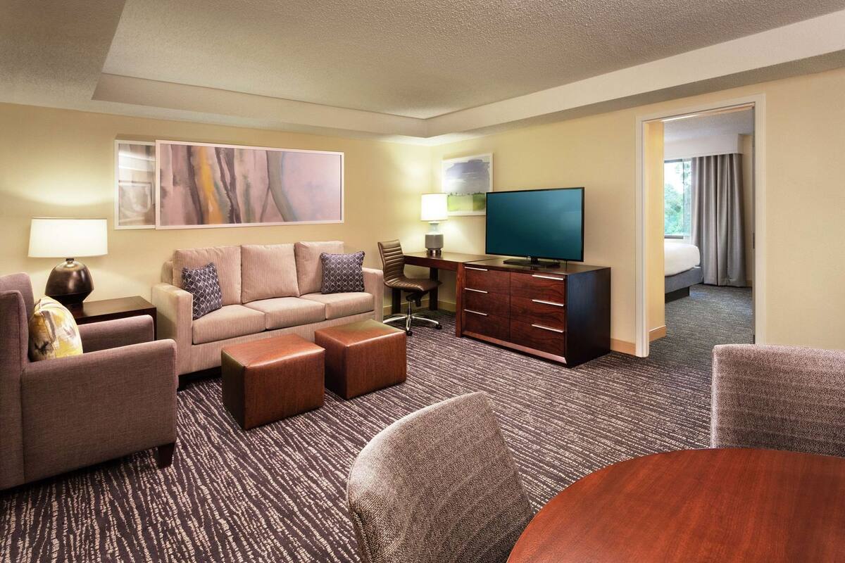 Living area | 50-inch LCD TV with cable channels, TV, pay movies