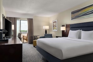 Premium bedding, down comforters, pillowtop beds, in-room safe