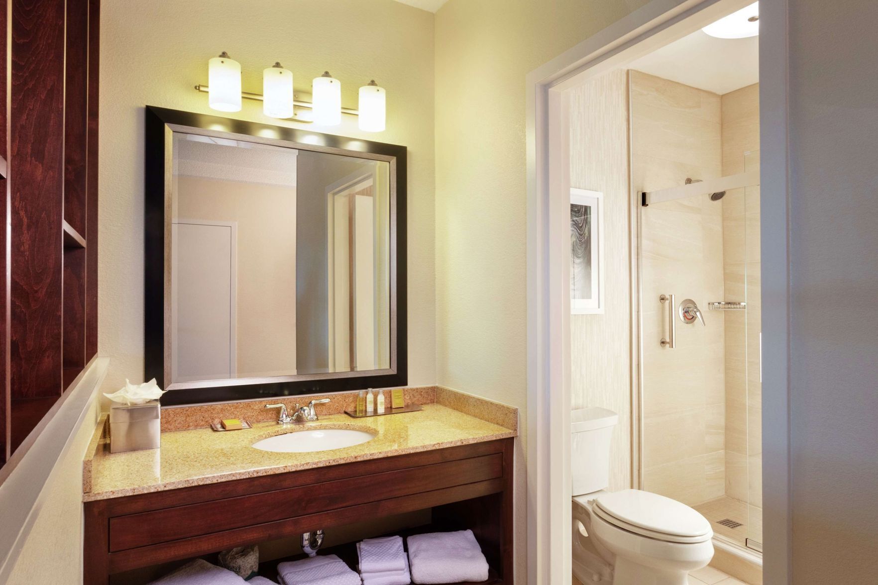 Bathroom | Eco-friendly toiletries, hair dryer, towels, soap