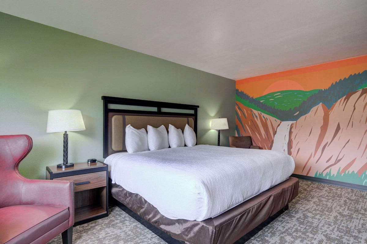 Standard Room, 1 King Bed, Non Smoking, River View | Premium bedding, desk, blackout drapes, iron/ironing board