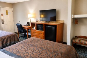 Standard Room, 2 Queen Beds, Accessible, Non Smoking | Desk, laptop workspace, iron/ironing board, free WiFi