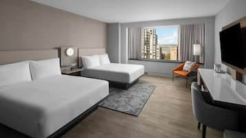 Higher Floor 2 Queen Beds (Hearing Accessible) | Premium bedding, down comforters, in-room safe, desk