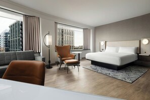 Premium bedding, down comforters, in-room safe, desk