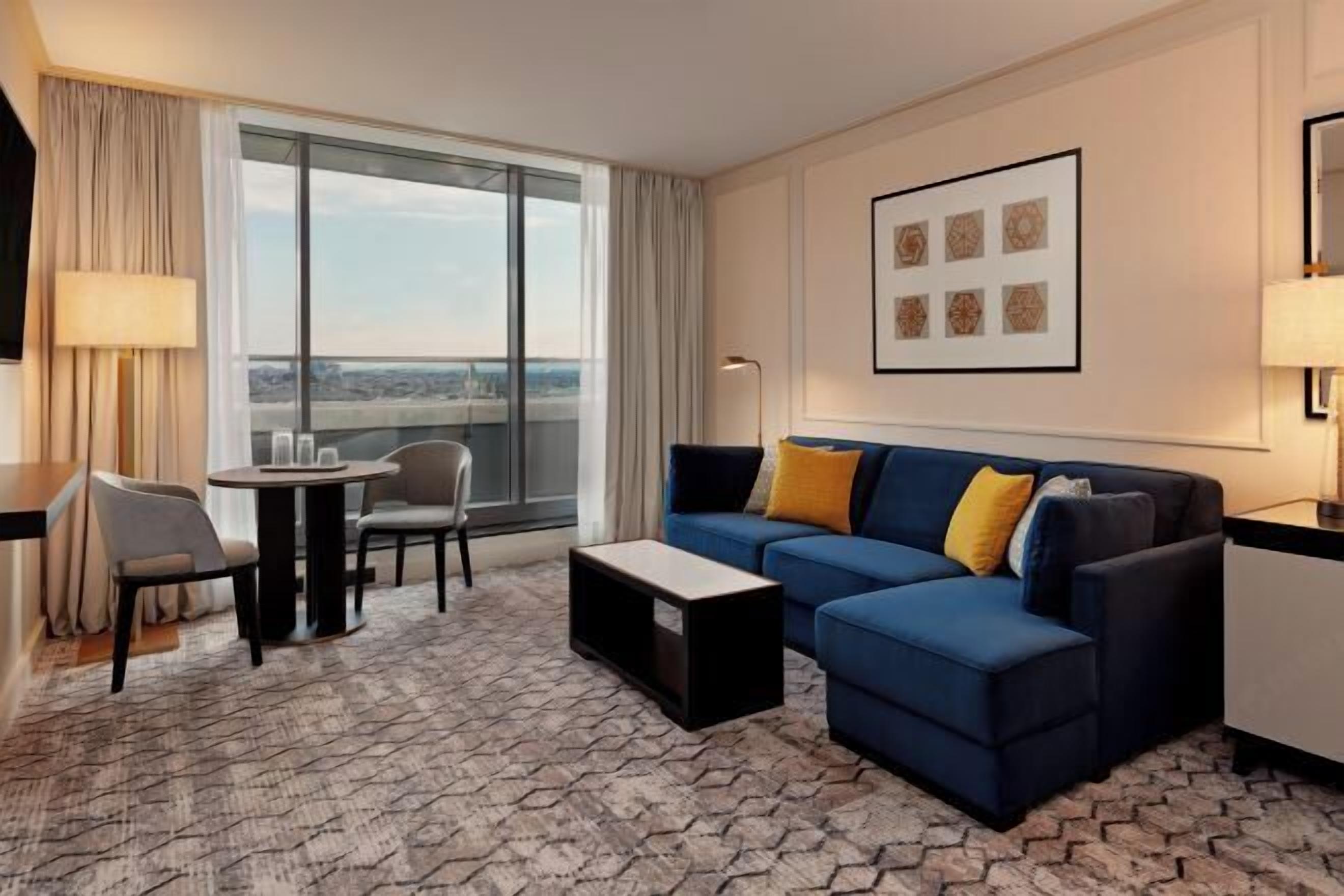 Living area | 49-inch LCD TV with digital channels, TV, MP3 dock