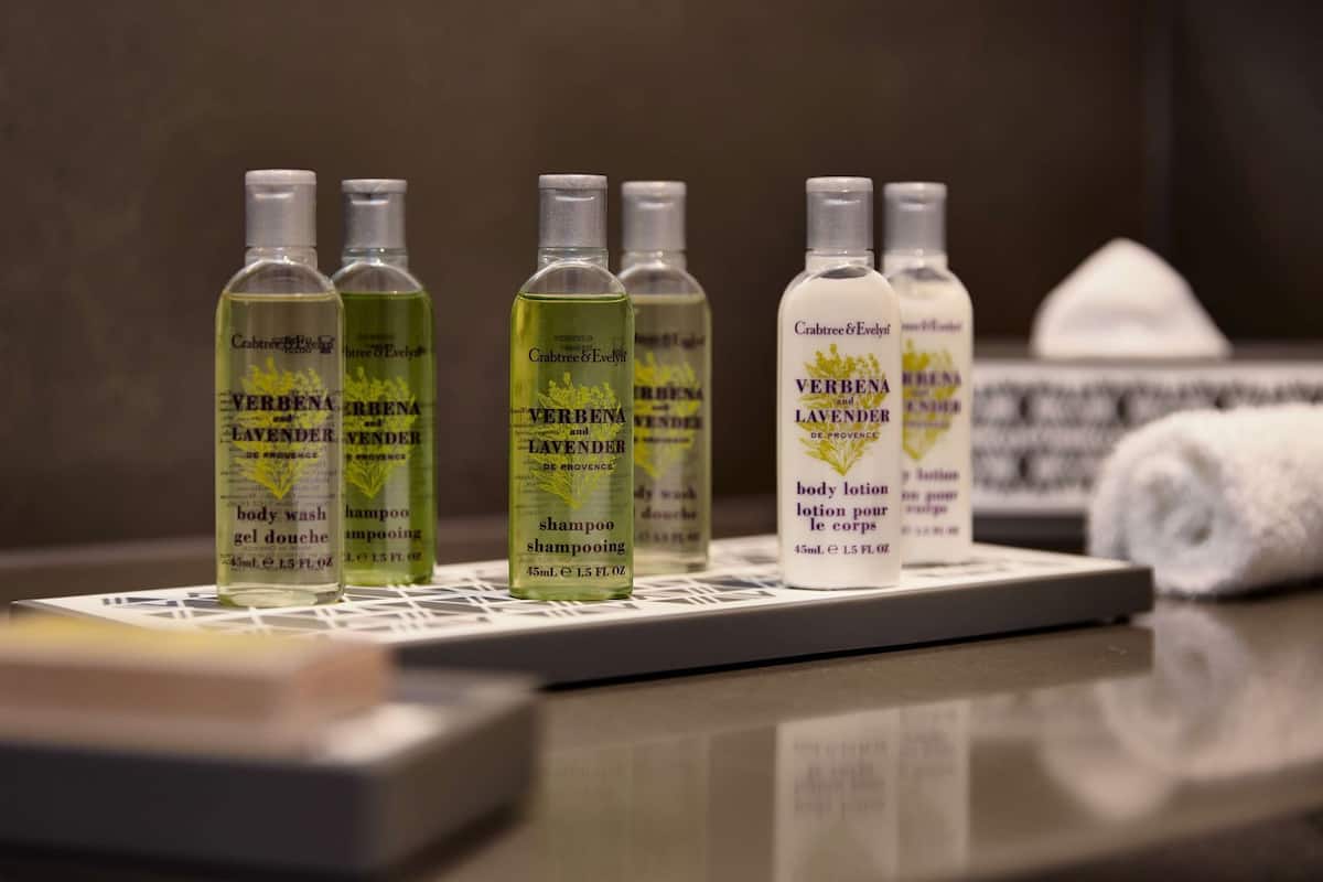 Bathroom amenities | Free toiletries, hair dryer, bathrobes, slippers
