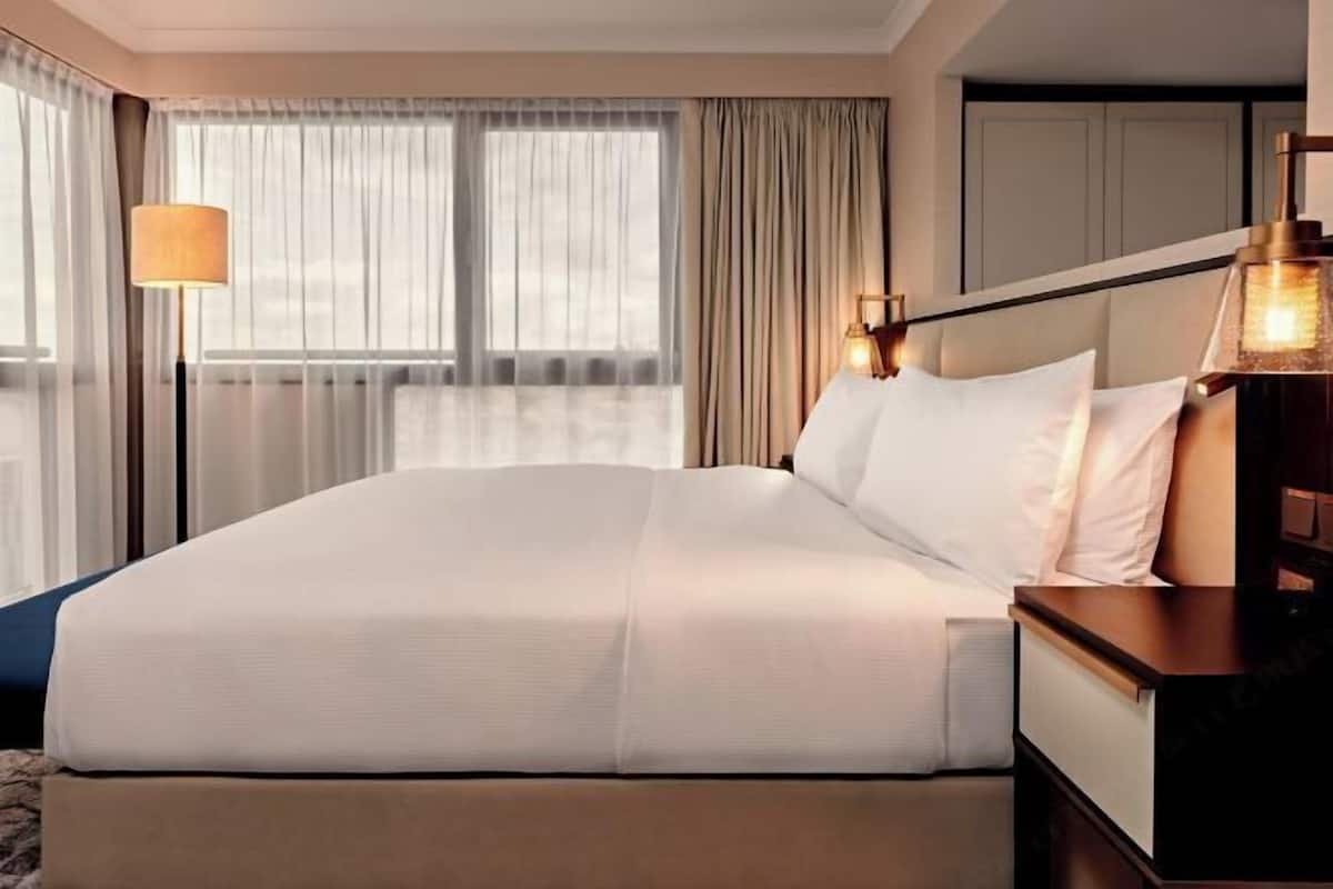 1 bilik tidur, peralatan tempat tidur premium, peti besi dalam bilik