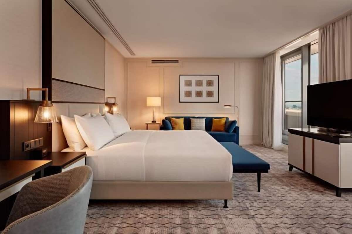 1 bilik tidur, peralatan tempat tidur premium, peti besi dalam bilik