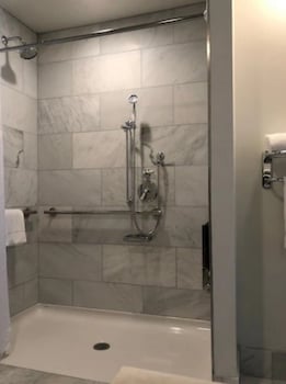Designer toiletries, hair dryer, bathrobes, towels at Hotel Triton