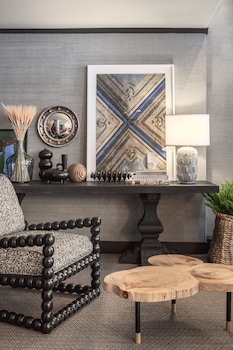 Sitting area in hotel lobby at Hotel Triton