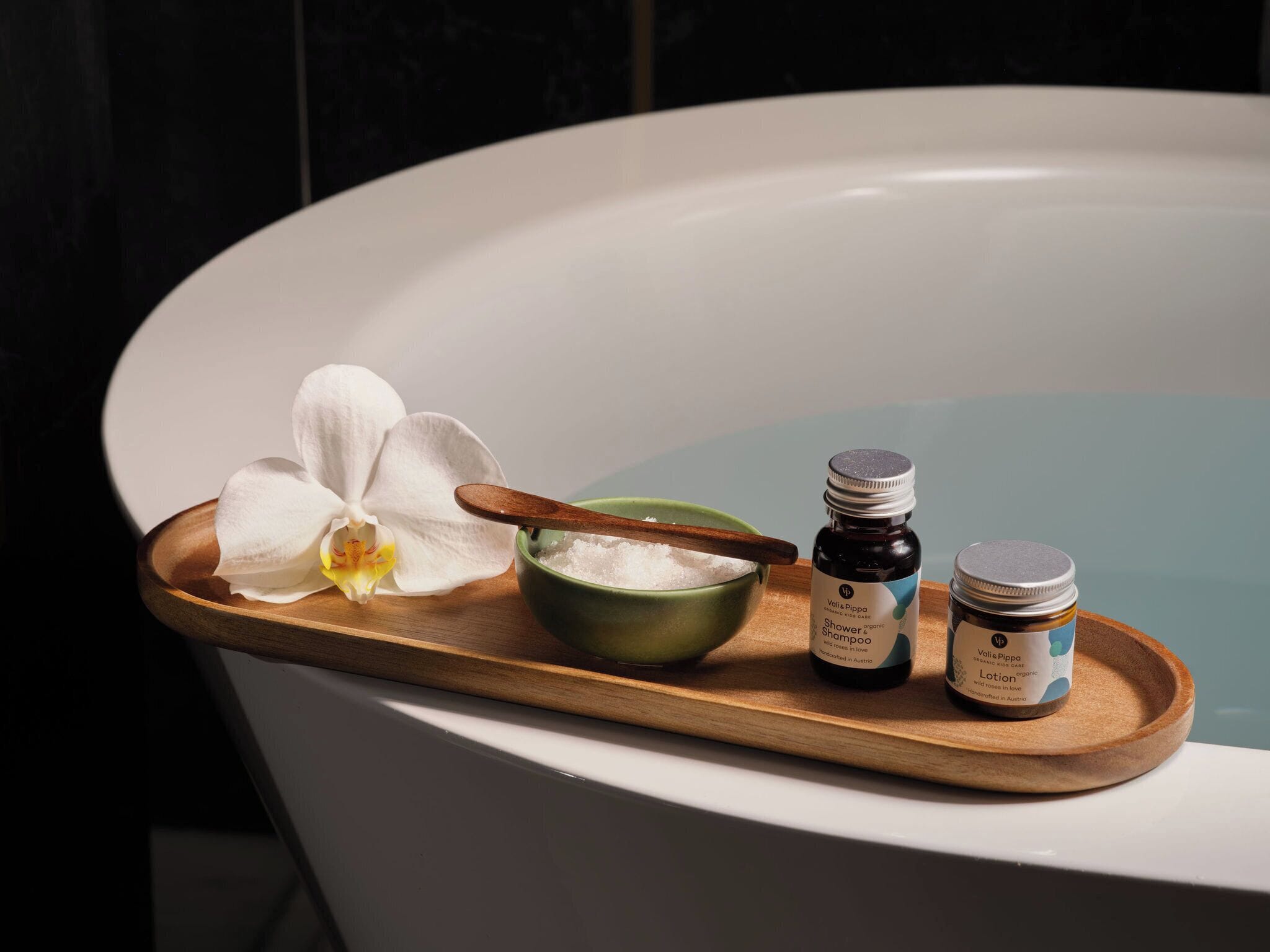 separate bathtub and shower, designer toiletries, hair dryer, bathrobes