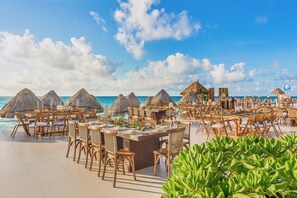 Espace de banquet à l’extérieur