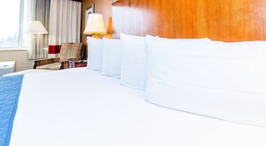 In-room safe, desk, laptop workspace, blackout curtains