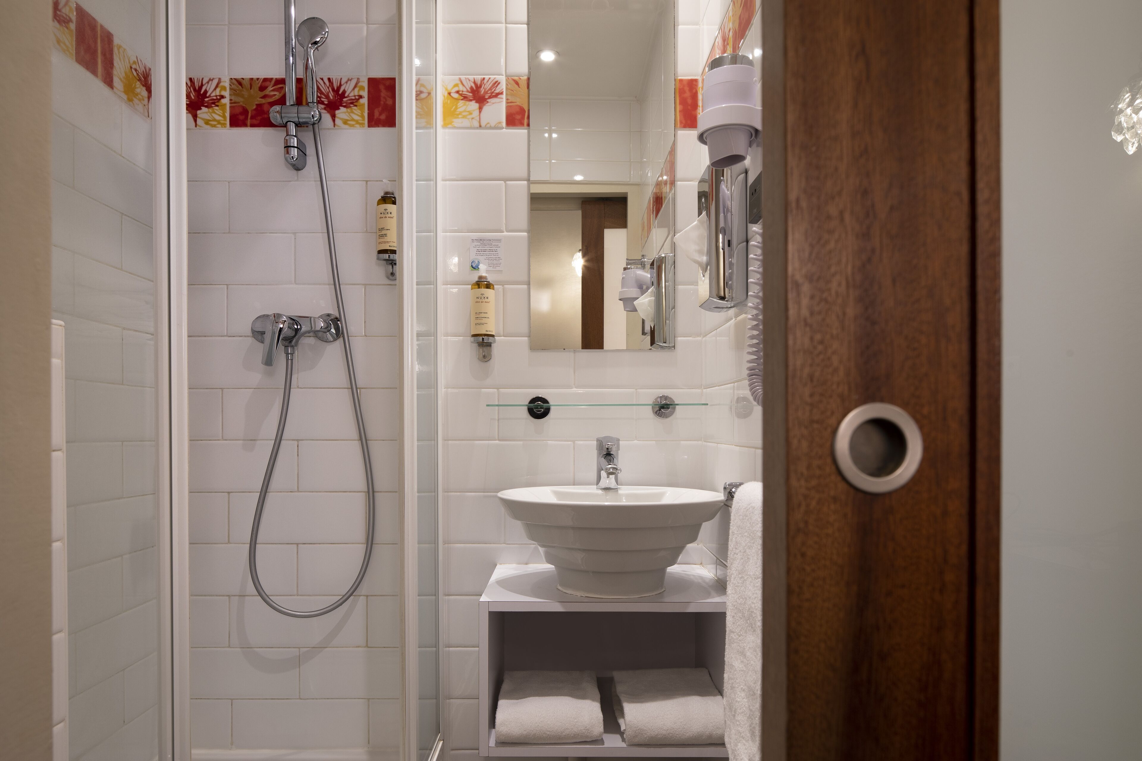 free toiletries, hair dryer, towels, soap