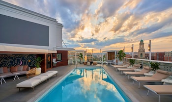 Outdoor pool at Hotel Zena Washington DC