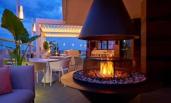 Rooftop terrace at Hotel Zena Washington DC