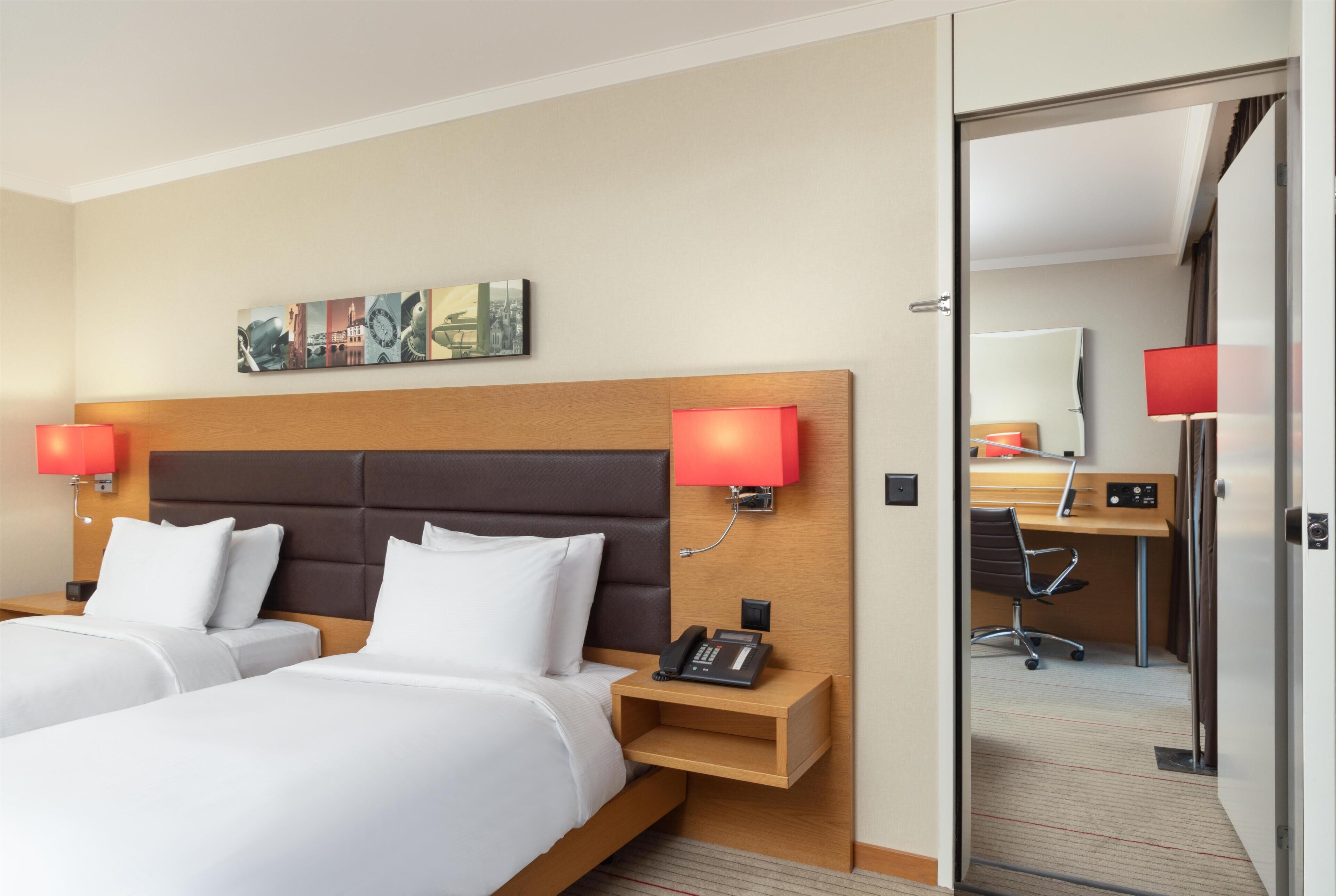Room, Multiple Beds (Connecting Rooms) | Hypo-allergenic bedding, minibar, in-room safe, desk