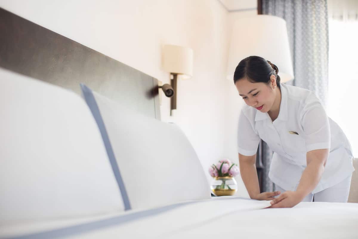 Ropa de cama de alta calidad y minibar