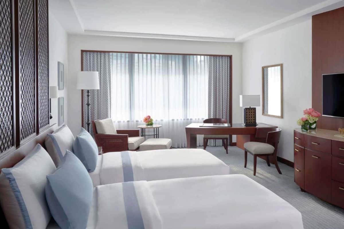 Ropa de cama de alta calidad y minibar