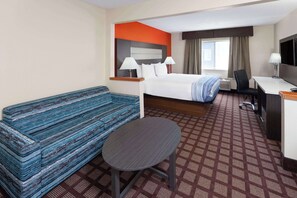 Deluxe Room, 1 King Bed, Non Smoking | Desk, blackout drapes, iron/ironing board, free WiFi - AmericInn by Wyndham Hudson (Hudson)