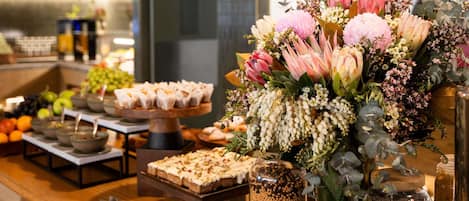 Daily buffet breakfast (AUD 36 per person)