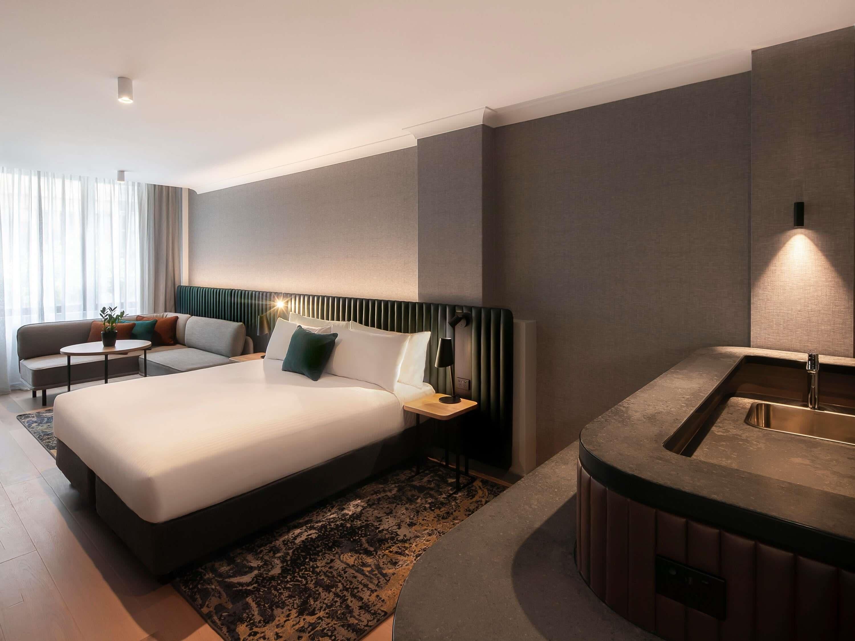 In-room safe, laptop workspace, blackout curtains, iron/ironing board