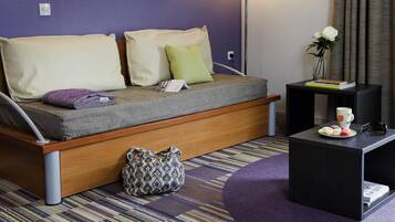 1 Schlafzimmer, Zimmersafe, Schreibtisch, schallisolierte Zimmer