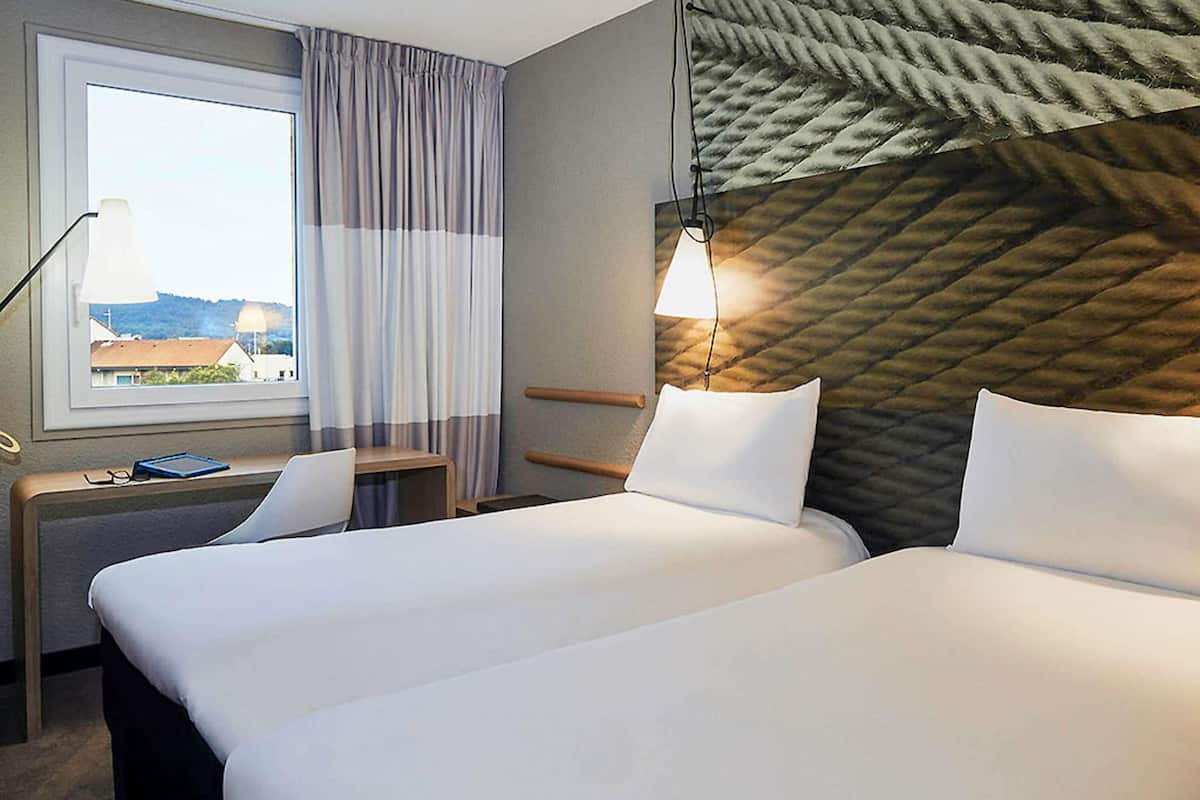 standard double room, 1 double bed with sofa bed | premium bedding, in-room safe, desk, blackout curtains