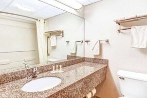 Free toiletries, hair dryer, towels