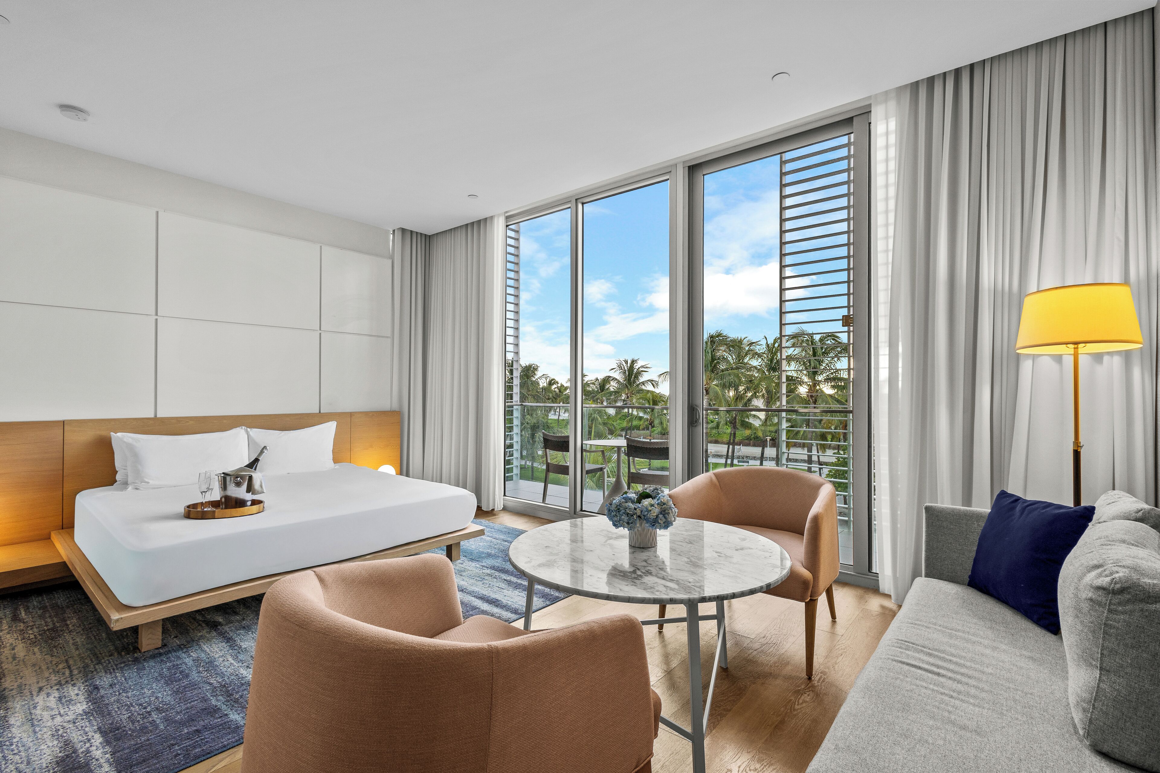 Ocean Front Signature Suite with Terrace | Premium bedding, pillowtop beds, in-room safe, laptop workspace