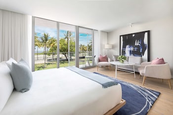 50-inch LCD TV with cable channels, TV at The Gabriel Miami South Beach, Curio Collection by Hilton
