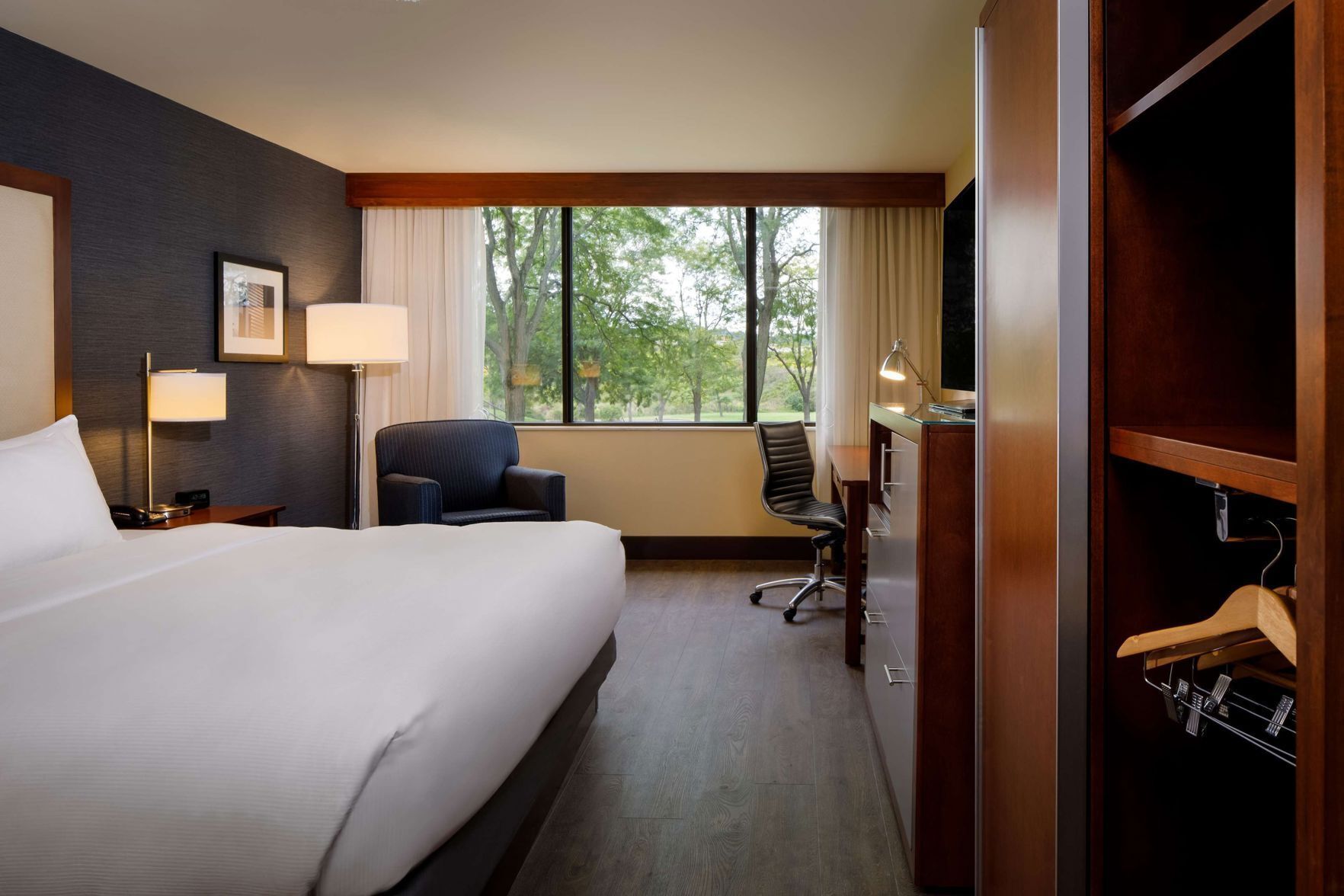 In-room safe, desk, laptop workspace, blackout drapes
